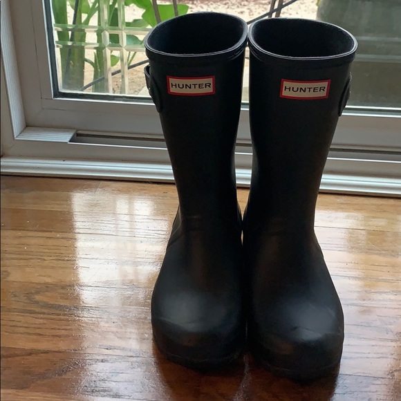 Hunter Shoes - Hunter rain boots—short, Matte black